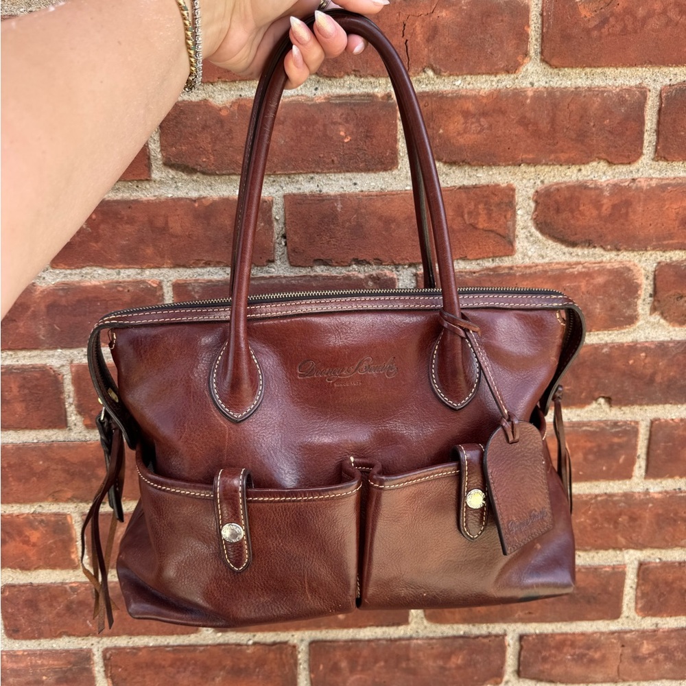 Dooney & Bourke genuine leather Florentine Medium East West Satchel